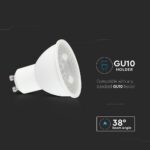 LED Λάμπα GU10  7.5W V-TAC 38° 610lm Φυσικό Λευκό 4000K – 23881