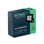 LED Προβολέας 10W V-TAC Μαύρος 730lm Αδιάβροχος IP65 Ψυχρό Λευκό 6500K – 23974
