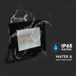 LED Προβολέας 10W V-TAC Μαύρος 730lm Αδιάβροχος IP65 Ψυχρό Λευκό 6500K – 23974