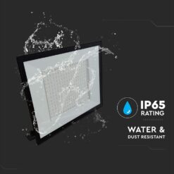 LED Προβολέας 200W V-TAC Μαύρος 16450lm Αδιάβροχος IP65 Ψυχρό Λευκό 6500K – 23977