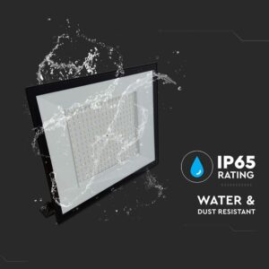 LED Προβολέας 200W V-TAC Μαύρος 16450lm Αδιάβροχος IP65 Ψυχρό Λευκό 6500K – 23977