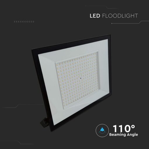 LED Προβολέας 200W V-TAC Μαύρος 16450lm Αδιάβροχος IP65 Ψυχρό Λευκό 6500K – 23977