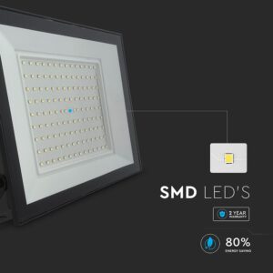 100W LED Floodlight 4000K Black Body