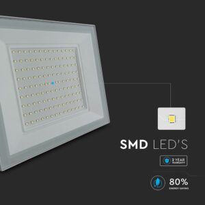 100W LED Floodlight 6500K White Body