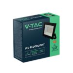 LED Προβολέας 20W V-TAC Μαύρος 1510lm Αδιάβροχος IP65 Φυσικό Λευκό 4000K – 23984