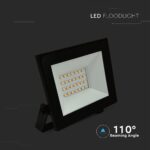 LED Προβολέας 20W V-TAC Μαύρος 1510lm Αδιάβροχος IP65 Φυσικό Λευκό 4000K – 23984