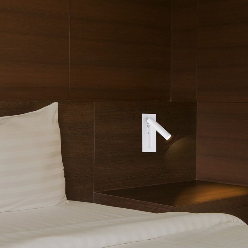 V-TAC – 239986 Χωνευτό Φωτιστικό Κρεβατιού Τύπου Ξενοδοχείου Λευκό Cree Chip LED 2W 76lm 3000K