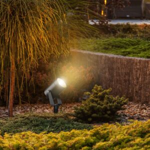 Σποτ Κήπου Καρφωτό-Επιτοίχιο 10W LED Μαύρο Αλουμινίου IP65 Φυσικό Λευκό 4000K V-TAC – 24005