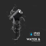 Σποτ Κήπου Καρφωτό-Επιτοίχιο 10W LED Μαύρο Αλουμινίου IP65 Φυσικό Λευκό 4000K V-TAC – 24005