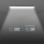 LED Αδιάβροχο IP65 Φωτιστικό Τύπου Φθορίου 36W V-TAC 120cm με Mπαταρία Εφεδρικής Λειτουργίας4320lm 6500K – 24012