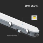 LED Αδιάβροχο IP65 Φωτιστικό Τύπου Φθορίου 36W V-TAC 120cm με Ανιχνευτή Κίνησης 4320lm 6500K – 24013