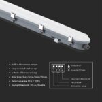 LED Αδιάβροχο IP65 Φωτιστικό Τύπου Φθορίου 36W V-TAC 120cm με Ανιχνευτή Κίνησης 4320lm 6500K – 24013