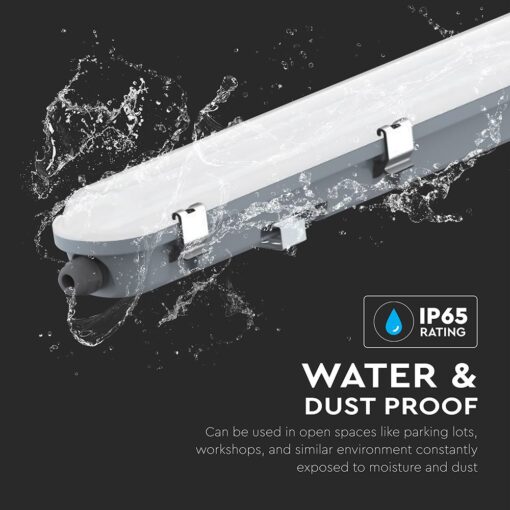 LED Αδιάβροχο IP65 Φωτιστικό Τύπου Φθορίου 48W V-TAC 150cm με Ανιχνευτή 4000K – 24015