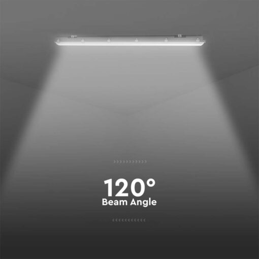 LED Αδιάβροχο IP65 Φωτιστικό Τύπου Φθορίου 48W V-TAC 150cm με Ανιχνευτή 4000K – 24015
