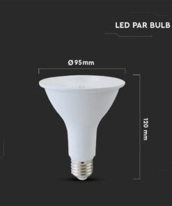 LED Λάμπα E27 PAR30 Σποτ 11W V-TAC 40° 800lm Φυσικό Λευκό 4000K – 24037
