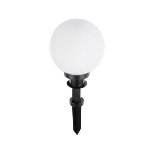GLOBOSTAR® AGROS 61593 Φωτιστικό Κήπου / Καρφωτό με Ντουί 1 x E27 AC 220-240V Αδιάβροχο IP65 – Λευκό & Μάυρο – Μ20 x Π20 x Υ54cm