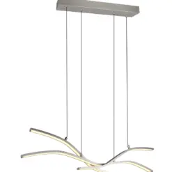 Trio Lighting - 332810307 SPIDER Κρεμαστό Φωτιστικό Ράγα LED 46W 5350lm Dimmable CCT Νίκελ Ματ με Τηλεχειριστήριο