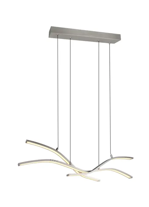 Trio Lighting - 332810307 SPIDER Κρεμαστό Φωτιστικό Ράγα LED 46W 5350lm Dimmable CCT Νίκελ Ματ με Τηλεχειριστήριο