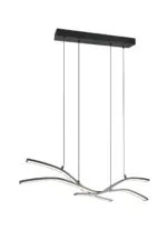 Trio Lighting - 332810332 SPIDER Κρεμαστό Φωτιστικό Ράγα LED 46W 5350lm Dimmable CCT Μαύρο Ματ με Τηλεχειριστήριο