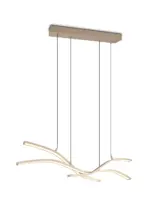 Trio Lighting – 332810343 SPIDER Κρεμαστό Φωτιστικό Ράγα LED 46W 5350lm Dimmable CCT Μπεζ με Τηλεχειριστήριο