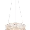 Trio Lighting - 334730106 Κρεμαστό Φωτιστικό LED ZEVION 42W 5000lm CCT Χρώμιο & Κρύσταλλα