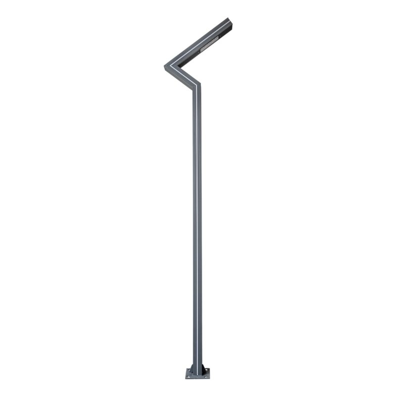 GLOBOSTAR® ZAPOPAN 90838 Φωτιστικό Urban Light Πλατείας/Πάρκου LED 30W 4080lm 120° AC 220-240V Αδιάβροχο IP65 IK09 Φυσικό Λευκό 5000K – LUMILEDs SMD Chip & MEANWELL Driver – Γκρι Ανθρακί – Μ75 x Π14 x Υ360cm – 5 Χρόνια Εγγύηση