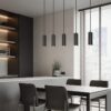 Κρεμαστό Φωτιστικό Ράγα Trio Lighting με 5xGU10 Μαύρα Σποτ – 367700532