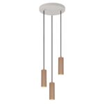 Κρεμαστό Φωτιστικό Ροζέτα με 3 Καφέ Σποτ GU10 Trio Lighting – 367730365