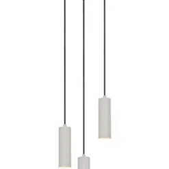 Κρεμαστό Φωτιστικό Ροζέτα Trio Lighting SOKA με 3xGU10 Γκρι Σποτ - 367730376