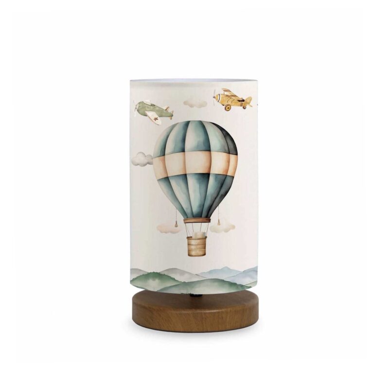 GloboStar® BALLON 204-0145 Παιδικό Eπιτραπέζιο Φωτιστικό Φιγούρα Μονόφωτο 1 x E27 IP20 Πολύχρωμο Ύφασμα – Μ15 x Π15 x Υ30cm