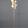 Trio Lighting Bubble 417400779 – Διακοσμητικό Φωτιστικό Δαπέδου G9, Χρυσό & Λευκό