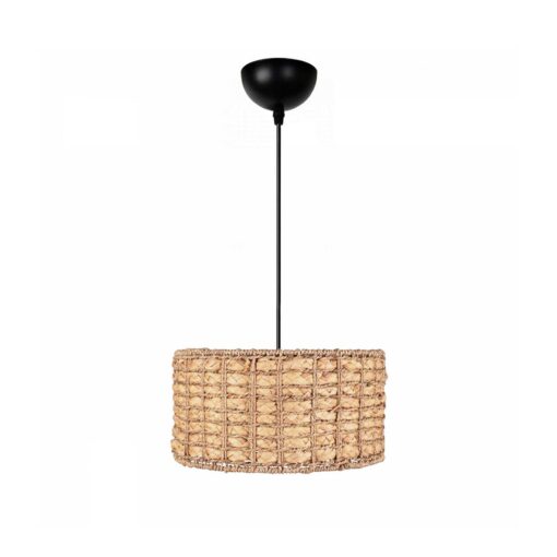GLOBOSTAR® POMEGRANDE 204-0157 Boho Κρεμαστό Φωτιστικό Οροφής με Ντουί 1 x E27 AC 220-240V IP20 – Μπεζ – Μ30 x Π30 x Υ16cm