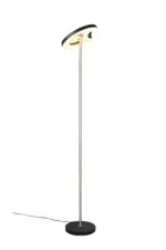Trio Lighting - 434410107 GUANO Φωτιστικό Δαπέδου LED 19W 2100lm Step Dimmable CCT Μαύρο & Νίκελ Ματ