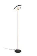 Trio Lighting – 434410165 GUANO Φωτιστικό Δαπέδου LED 19W 2100lm Step Dimmable CCT Μαύρο & Καφέ