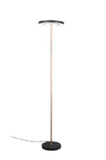 Trio Lighting – 434410165 GUANO Φωτιστικό Δαπέδου LED 19W 2100lm Step Dimmable CCT Μαύρο & Καφέ