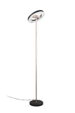 Trio Lighting – 434410165 GUANO Φωτιστικό Δαπέδου LED 19W 2100lm Step Dimmable CCT Μαύρο & Καφέ