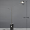 Trio Lighting Φωτιστικό Δαπέδου LED FIORE 10W Dimmable 1200lm CCT Νίκελ Ματ & Μάρμαρο – 454610107