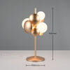 Trio Lighting Bubble 517400379 – Διακοσμητικό Επιτραπέζιο Φωτιστικό 3 x G9 Χρυσό