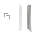 GLOBOSTAR® ALP-CORNER-SIDE90 LUMILINE 61768 Επιφανειακό / Κρεμαστό Προφίλ Αλουμινίου Γωνία με Λευκό Γαλακτερό Πατητό Κάλυμμα για Ταινίες LED IP20 – Γκρι Ανθρακί Ματ – Μ30 x Π3.5 x Υ7cm