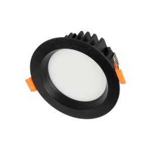 GLOBOSTAR® WATERA 60897 Χωνευτό Downlight Σποτ Panel Μπάνιου & WC LED 12W 1500lm 120° AC 220-240V Αδιάβροχο IP54 Ρυθμιζόμενο Λευκό CCT με Διακόπτη στο Σώμα 2700K/4500K/6000K Dimmable – Lumileds SMD Chip & TÜV SÜD Driver – Μαύρο Ματ – Μ10.8 x Π10.8 x Υ3.2cm / Q9cm – 3 Χρόνια Εγγύηση
