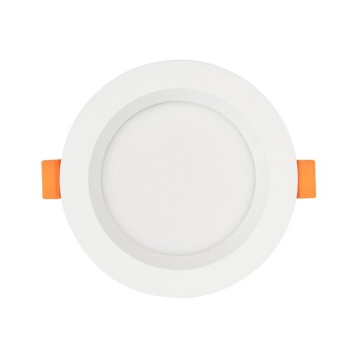 GLOBOSTAR® WATERA 60898 Χωνευτό Downlight Σποτ Panel Μπάνιου & WC LED 12W 1500lm 120° AC 220-240V Αδιάβροχο IP54 Ρυθμιζόμενο Λευκό CCT με Διακόπτη στο Σώμα 2700K/4500K/6000K Dimmable – Lumileds SMD Chip & TÜV SÜD Driver – Λευκό Ματ – Μ10.8 x Π10.8 x Υ3.2cm / Q9cm – 3 Χρόνια Εγγύηση