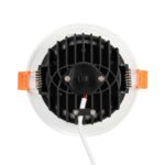 GLOBOSTAR® WATERA 60898 Χωνευτό Downlight Σποτ Panel Μπάνιου & WC LED 12W 1500lm 120° AC 220-240V Αδιάβροχο IP54 Ρυθμιζόμενο Λευκό CCT με Διακόπτη στο Σώμα 2700K/4500K/6000K Dimmable – Lumileds SMD Chip & TÜV SÜD Driver – Λευκό Ματ – Μ10.8 x Π10.8 x Υ3.2cm / Q9cm – 3 Χρόνια Εγγύηση