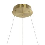 kelvo® GLOW 61659 Μοντέρνο Κρεμαστό Φωτιστικό Οροφής LED 58W 5800lm 360° AC 220-240V IP20 Ρυθμιζόμενο Λευκό CCT με Χειριστήριο από 2700K έως 6000K Dimmable – Lumileds SMD Chip – Χρυσό Πλατίνα & Λευκό Νήμα – Μ80 x Π80 x Υ60cm – 3 Χρόνια Εγγύηση