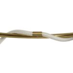 kelvo® GLOW 61661 Μοντέρνο Κρεμαστό Φωτιστικό Οροφής LED 100W 10000lm 360° AC 220-240V IP20 Ρυθμιζόμενο Λευκό CCT με Χειριστήριο από 2700K έως 6000K Dimmable – Lumileds SMD Chip – Χρυσό Πλατίνα & Λευκό Νήμα – Μ150 x Π150 x Υ100cm – 3 Χρόνια Εγγύηση