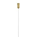 kelvo® GLOW 61665 Μοντέρνο Κρεμαστό Φωτιστικό Οροφής LED 28W 2800lm 360° AC 220-240V IP20 Ρυθμιζόμενο Λευκό CCT με Χειριστήριο από 2700K έως 6000K Dimmable – Lumileds SMD Chip – Χρυσό Πλατίνα & Λευκό Νήμα – Μ160 x Π3 x Υ25cm – 3 Χρόνια Εγγύηση