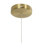 kelvo® GLOW 61668 Μοντέρνο Κρεμαστό Φωτιστικό Οροφής LED 65W 6500lm 360° AC 220-240V IP20 Ρυθμιζόμενο Λευκό CCT με Χειριστήριο από 2700K έως 6000K Dimmable – Lumileds SMD Chip – Χρυσό Πλατίνα & Λευκό Νήμα – Μ150 x Π150 x Υ80cm – 3 Χρόνια Εγγύηση