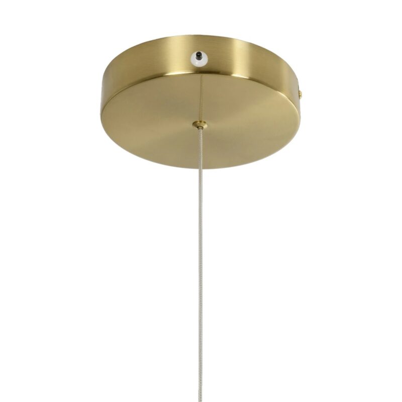 kelvo® GLOW 61668 Μοντέρνο Κρεμαστό Φωτιστικό Οροφής LED 65W 6500lm 360° AC 220-240V IP20 Ρυθμιζόμενο Λευκό CCT με Χειριστήριο από 2700K έως 6000K Dimmable – Lumileds SMD Chip – Χρυσό Πλατίνα & Λευκό Νήμα – Μ150 x Π150 x Υ80cm – 3 Χρόνια Εγγύηση