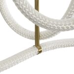 kelvo® GLOW 61670 Μοντέρνο Φωτιστικό Οροφής LED 40W 4000lm 360° AC 220-240V IP20 Ρυθμιζόμενο Λευκό CCT με Χειριστήριο από 2700K έως 6000K Dimmable – Lumileds SMD Chip – Χρυσό Πλατίνα & Λευκό Νήμα – Μ50 x Π50 x Υ70cm – 3 Χρόνια Εγγύηση