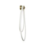 kelvo® GLOW 61676 Μοντέρνο Φωτιστικό Τοίχου – Απλίκα LED 45W 4500lm 360° AC 220-240V IP20 Ρυθμιζόμενο Λευκό CCT με Χειριστήριο από 2700K έως 6000K Dimmable – Lumileds SMD Chip – Χρυσό Πλατίνα & Λευκό Νήμα – Μ30 x Π15 x Υ110cm – 3 Χρόνια Εγγύηση