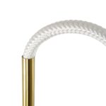 kelvo® GLOW 61682 Μοντέρνο Φωτιστικό Τοίχου – Απλίκα LED 24W 2400lm 360° AC 220-240V IP20 Ρυθμιζόμενο Λευκό CCT με On/Off 2700K/4500K/6000K – Lumileds SMD Chip – Χρυσό Πλατίνα & Λευκό Νήμα – Μ30 x Π15 x Υ70cm – 3 Χρόνια Εγγύηση